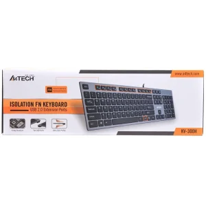 Клавіатура A4Tech KV-300H Grey/Black USB, KV-300H USB (Grey+Black) UA