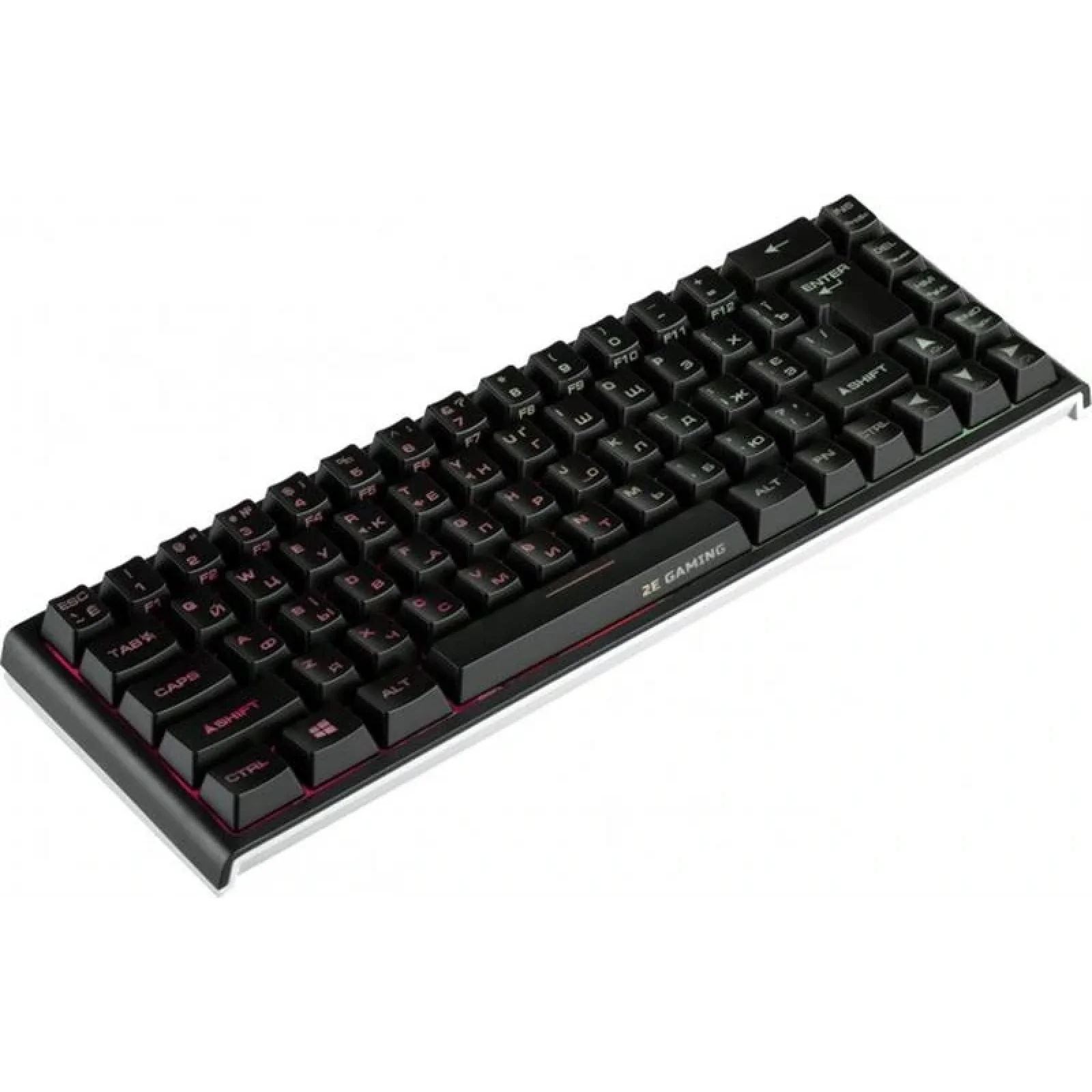 Клавіатура бездротова 2E Gaming KG360UBK RGB Ukr (2E-KG360UBK) Black USB UA