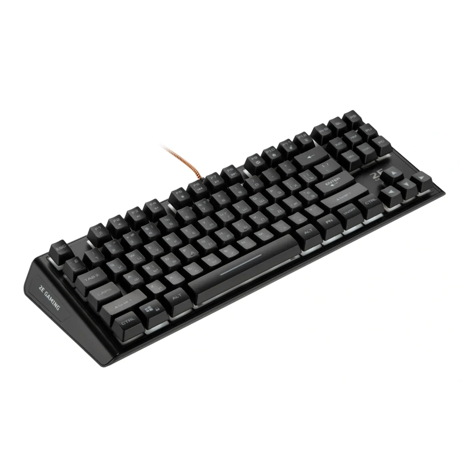 Клавіатура 2E Gaming KG355 LED Ukr (2E-KG355UBK) Black USB UA