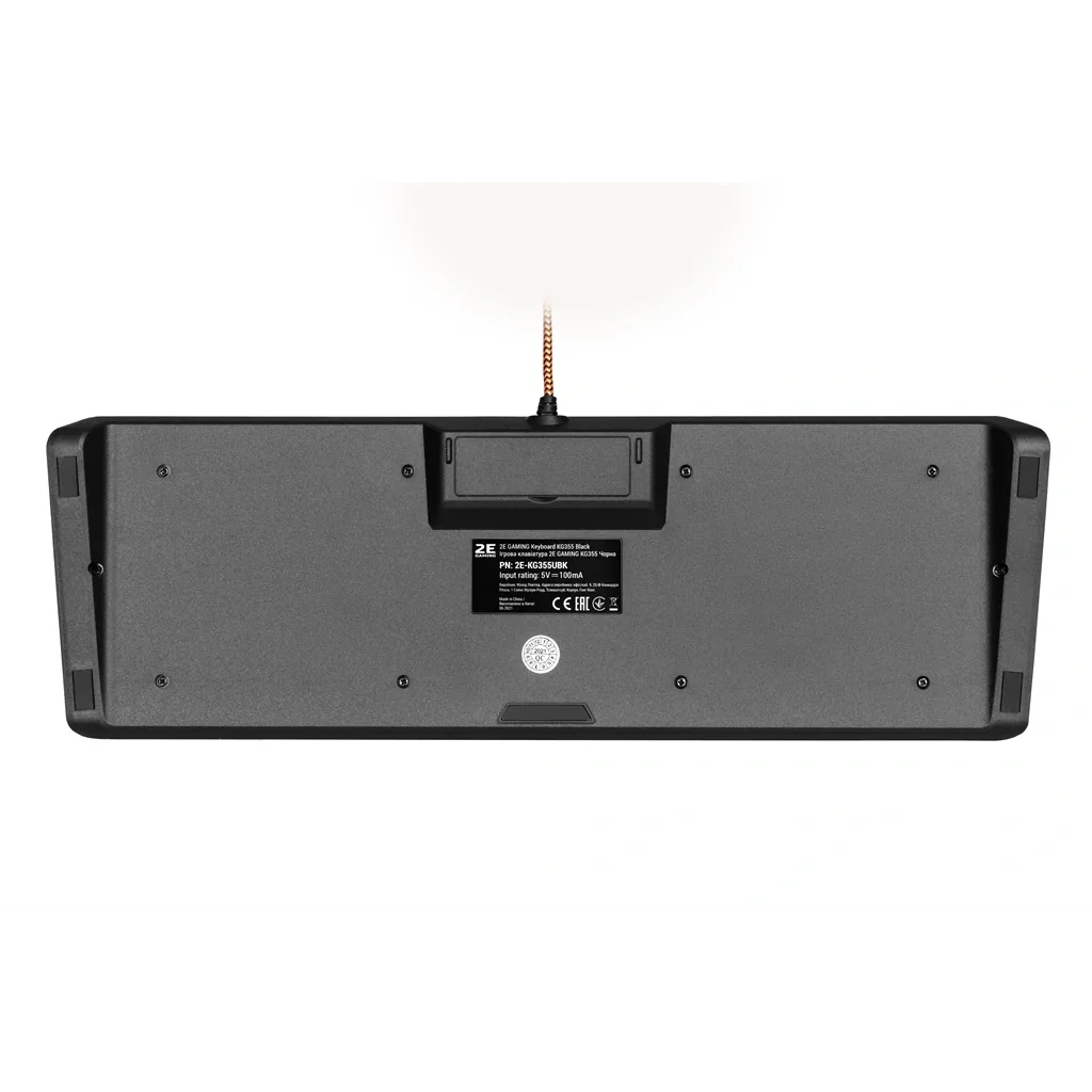Клавіатура 2E Gaming KG355 LED Ukr (2E-KG355UBK) Black USB UA