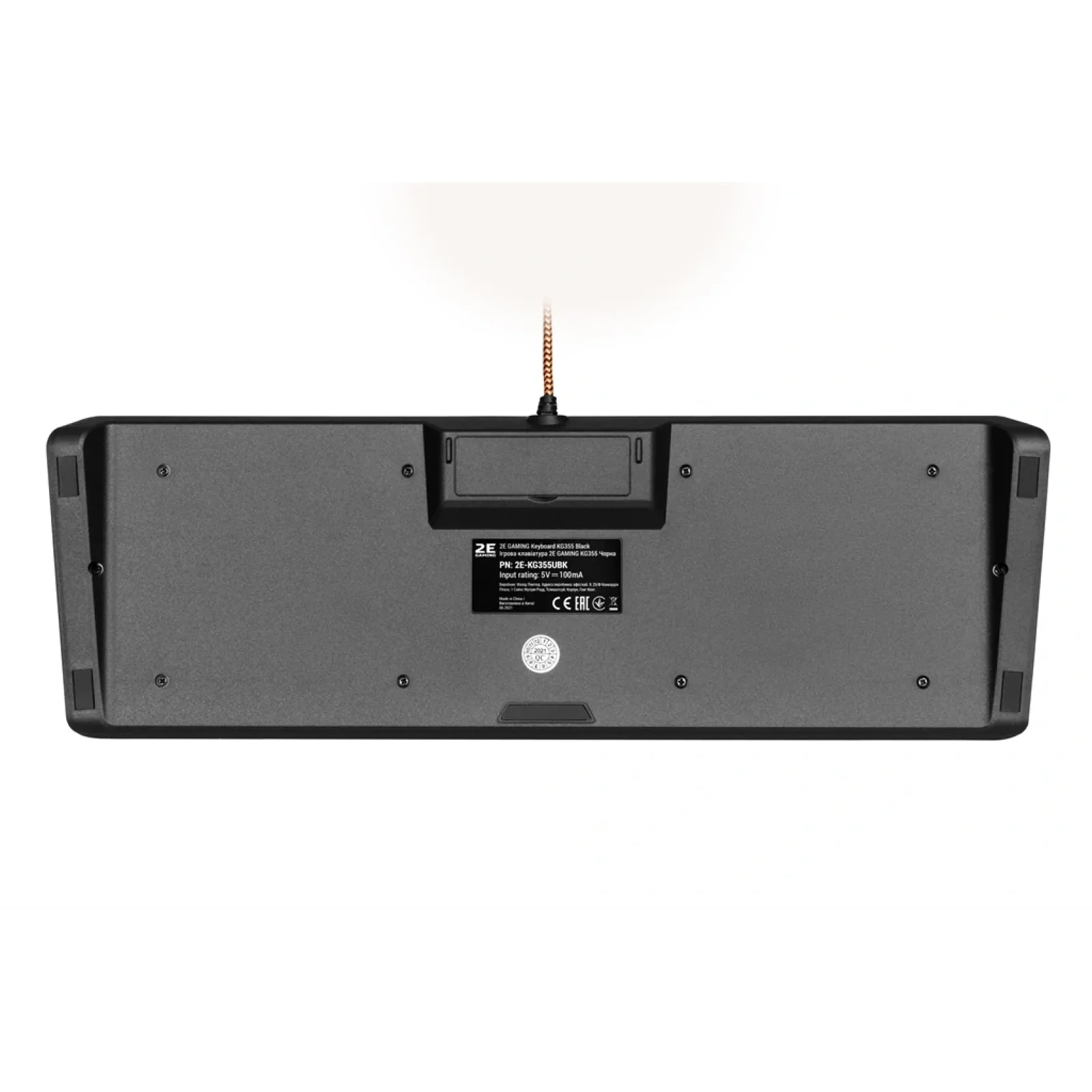Клавіатура 2E Gaming KG355 LED Ukr (2E-KG355UBK) Black USB UA