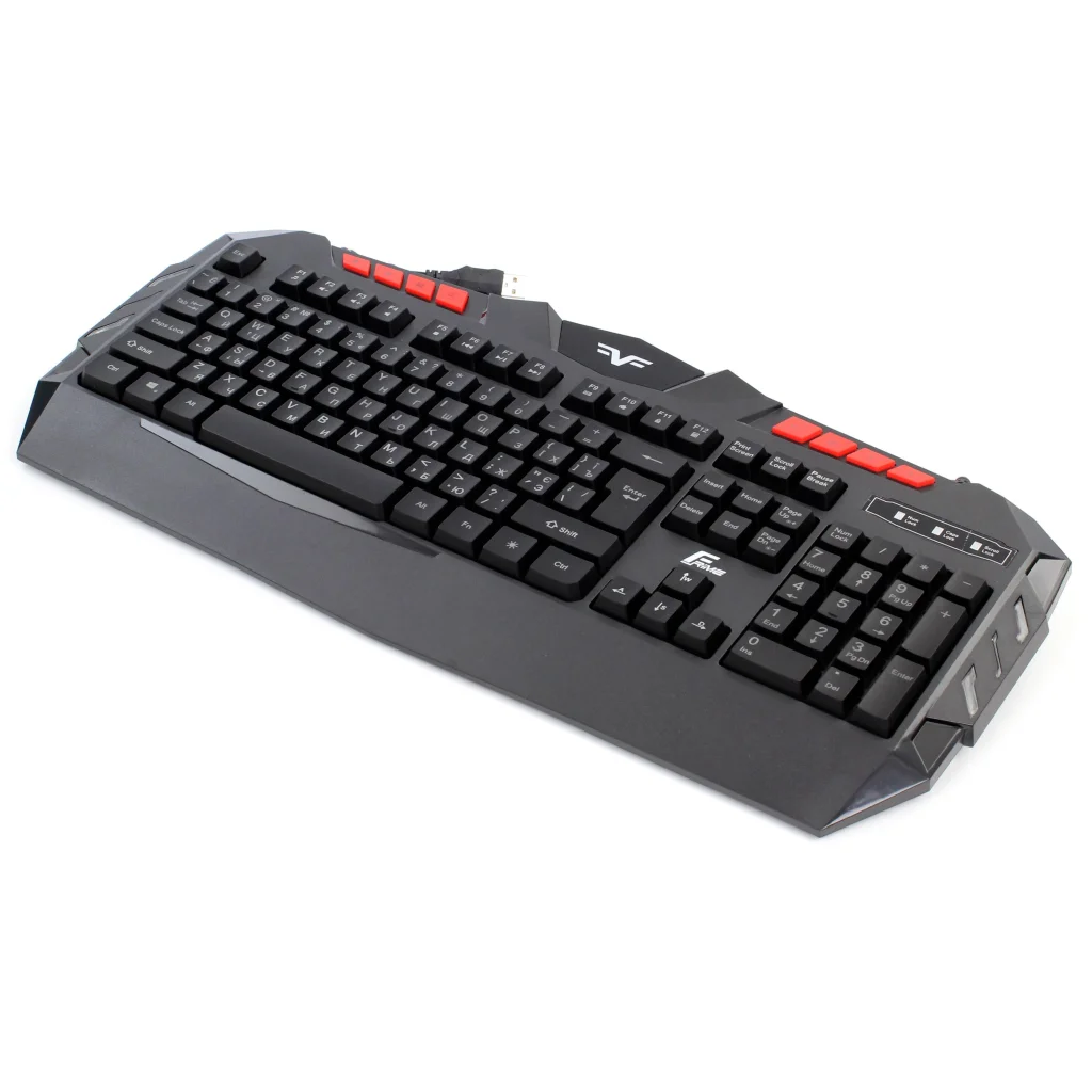 Клавіатура Frime Dragonfly Ukr (FLK18300) Black USB UA