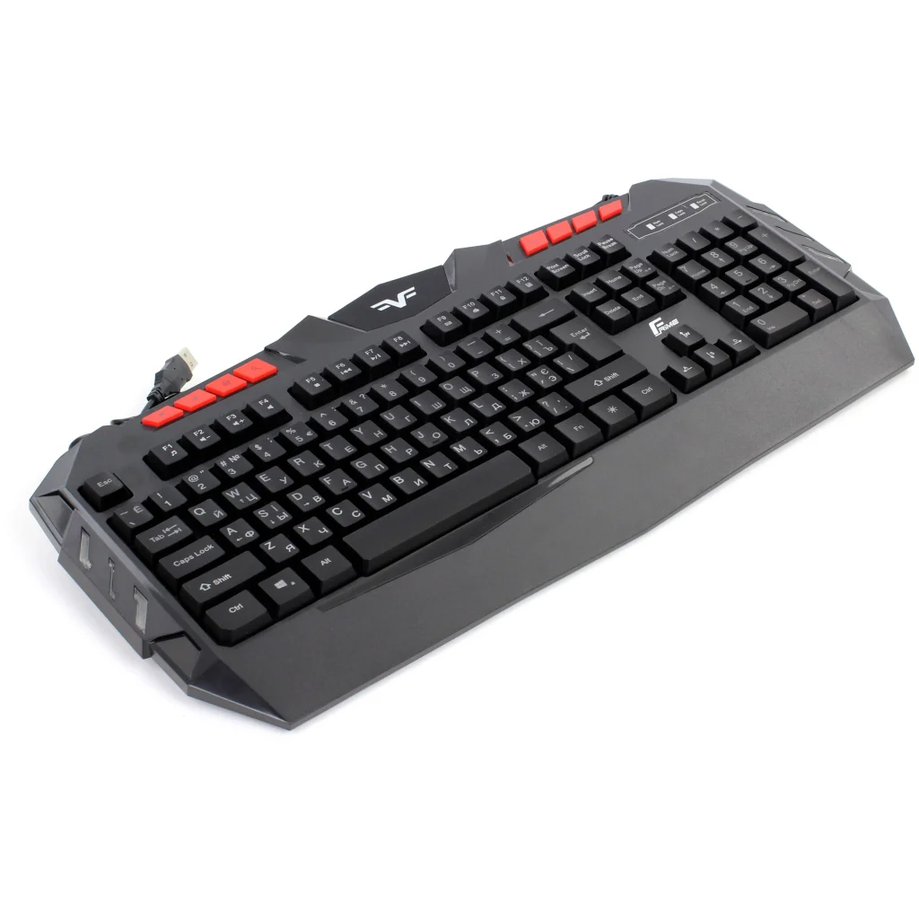 Клавіатура Frime Dragonfly Ukr (FLK18300) Black USB UA
