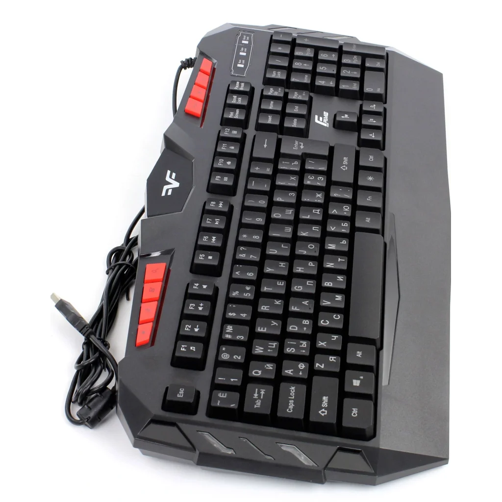 Клавіатура Frime Dragonfly Ukr (FLK18300) Black USB UA