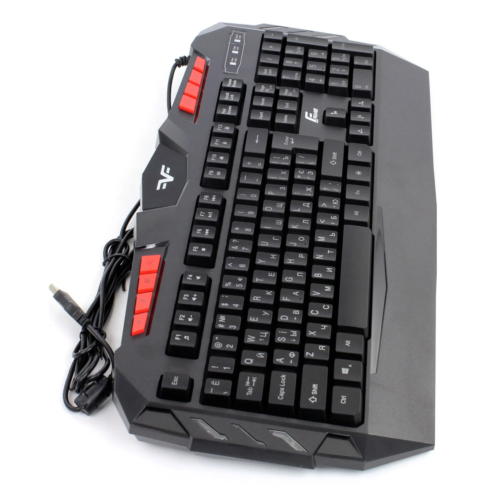 Клавиатура Frime Dragonfly Ukr (FLK18300) Black USB UA