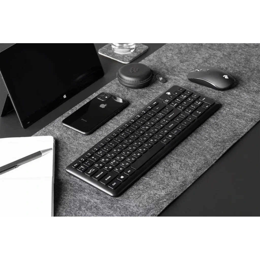 Клавиатура 2E KS230 Slim WL (2E-KS230WB) Black USB UA