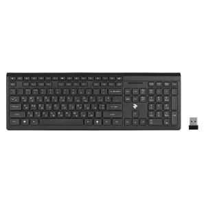 Клавіатура бездротова 2E KS210 Slim WL Ukr (2E-KS210WB) Black USB UA