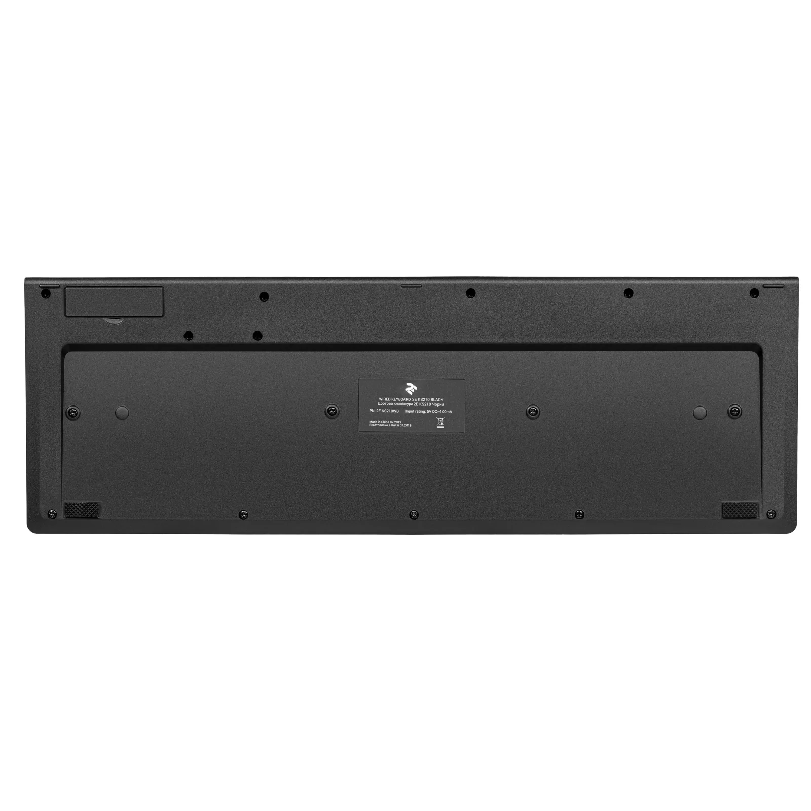 Клавіатура бездротова 2E KS210 Slim WL Ukr (2E-KS210WB) Black USB UA