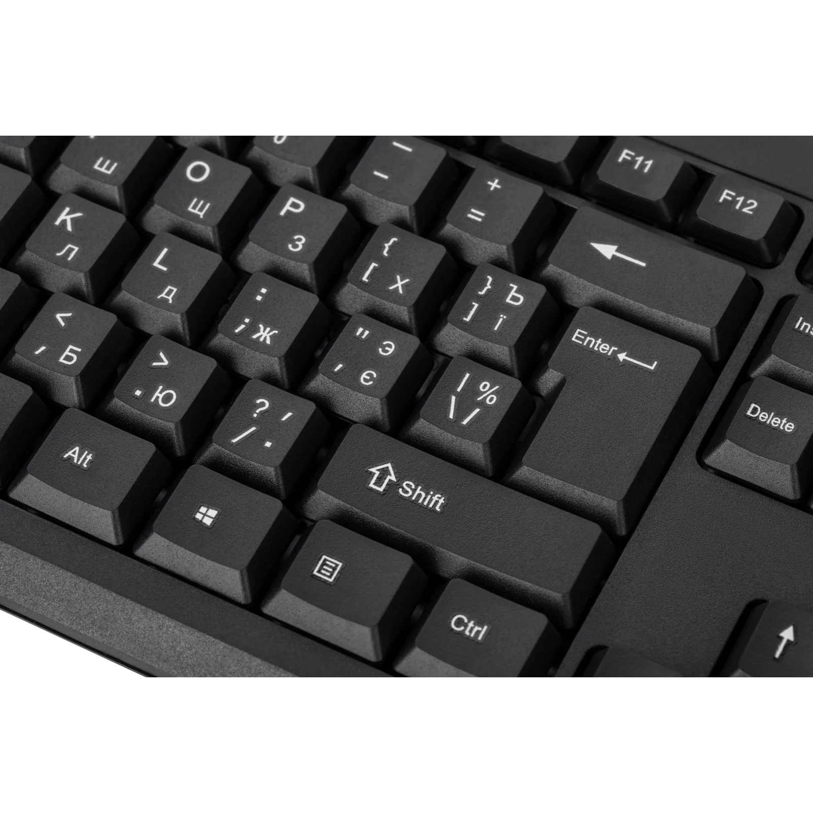 Клавіатура 2E KS108 Slim (2E-KS108UB) Black USB UA
