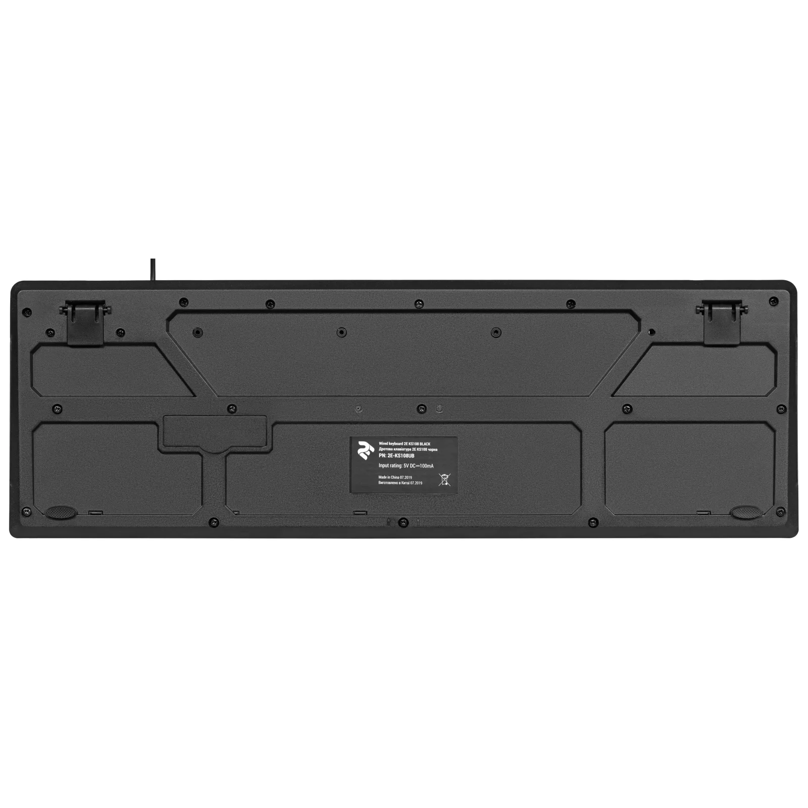 Клавіатура 2E KS108 Slim (2E-KS108UB) Black USB UA