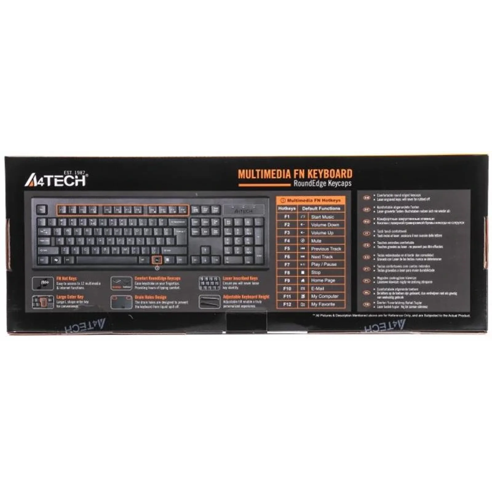 Клавіатура A4tech KR-83 Black USB, KR-83 USB (Black) UA