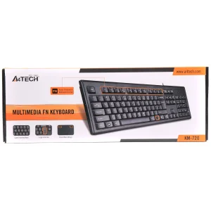 Клавіатура A4Tech KM-720 Black USB, KM-720 USB (Black) UA