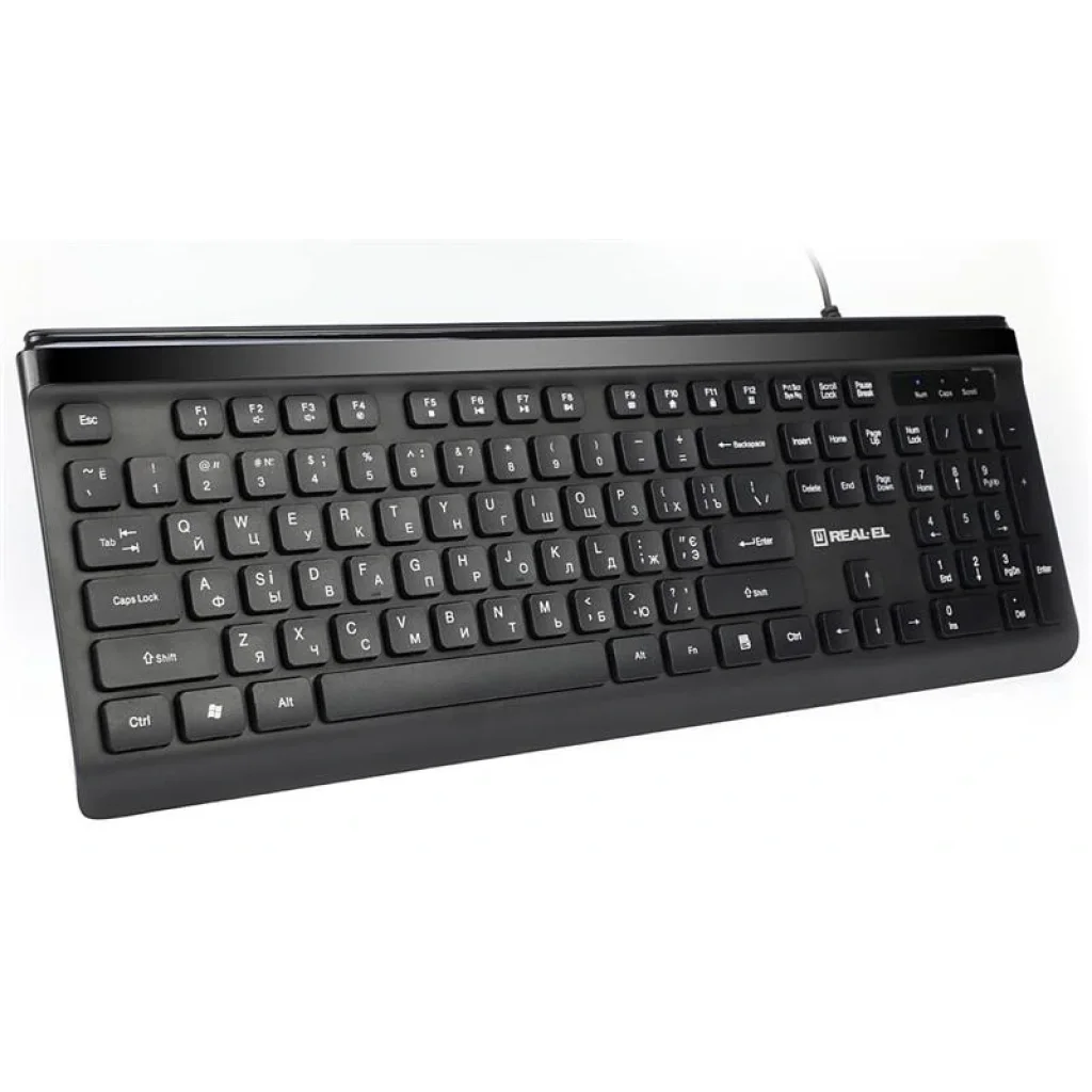 Клавиатура REAL-EL Comfort 7085 Black USB, EL123100032 UA