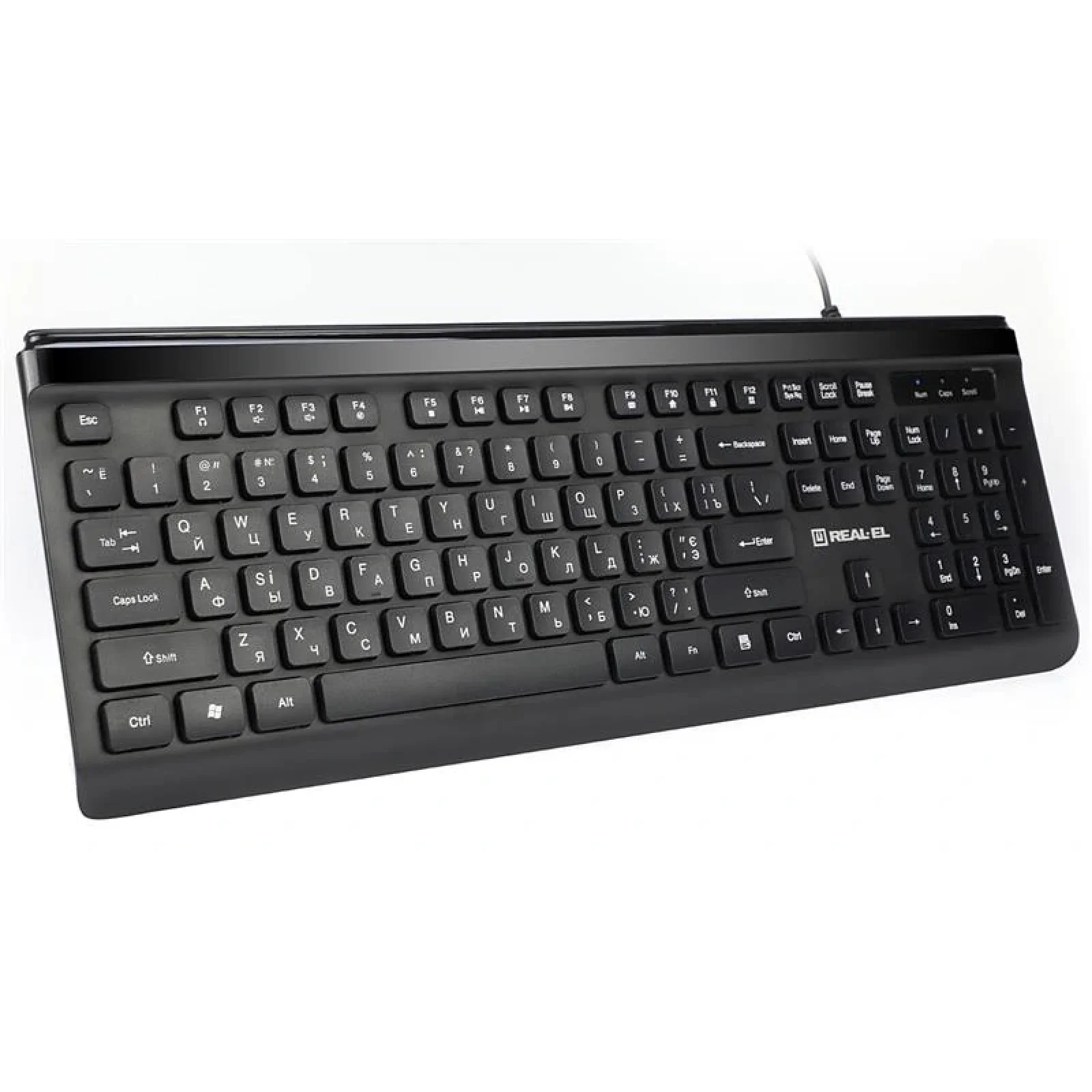 Клавіатура REAL-EL Comfort 7085 Black USB, EL123100032 UA