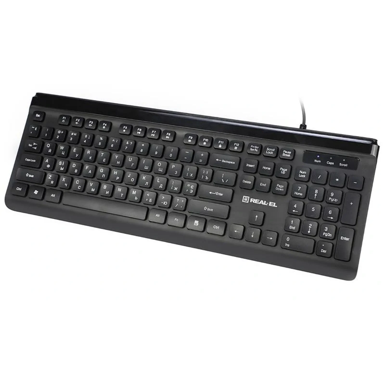 Клавіатура REAL-EL Comfort 7085 Black USB, EL123100032 UA