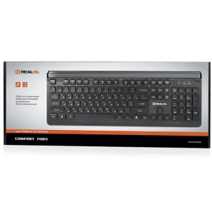 Клавиатура REAL-EL Comfort 7085 Black USB, EL123100032 UA