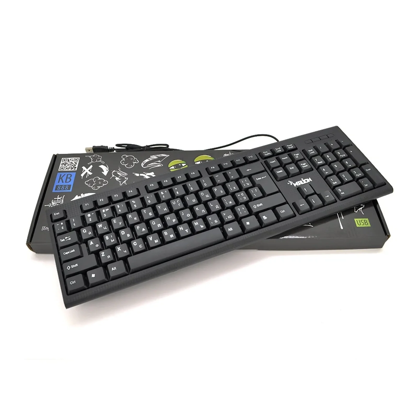 Клавіатура Merlion KB-888/16971 Black USB UA