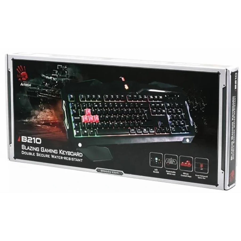 Клавиатура A4Tech Bloody B210 Black USB UA