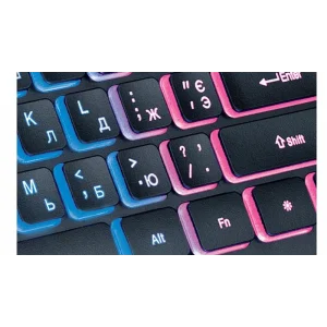 Клавіатура REAL-EL Comfort 8000 Backlit Ukr Black, EL123100033 UA