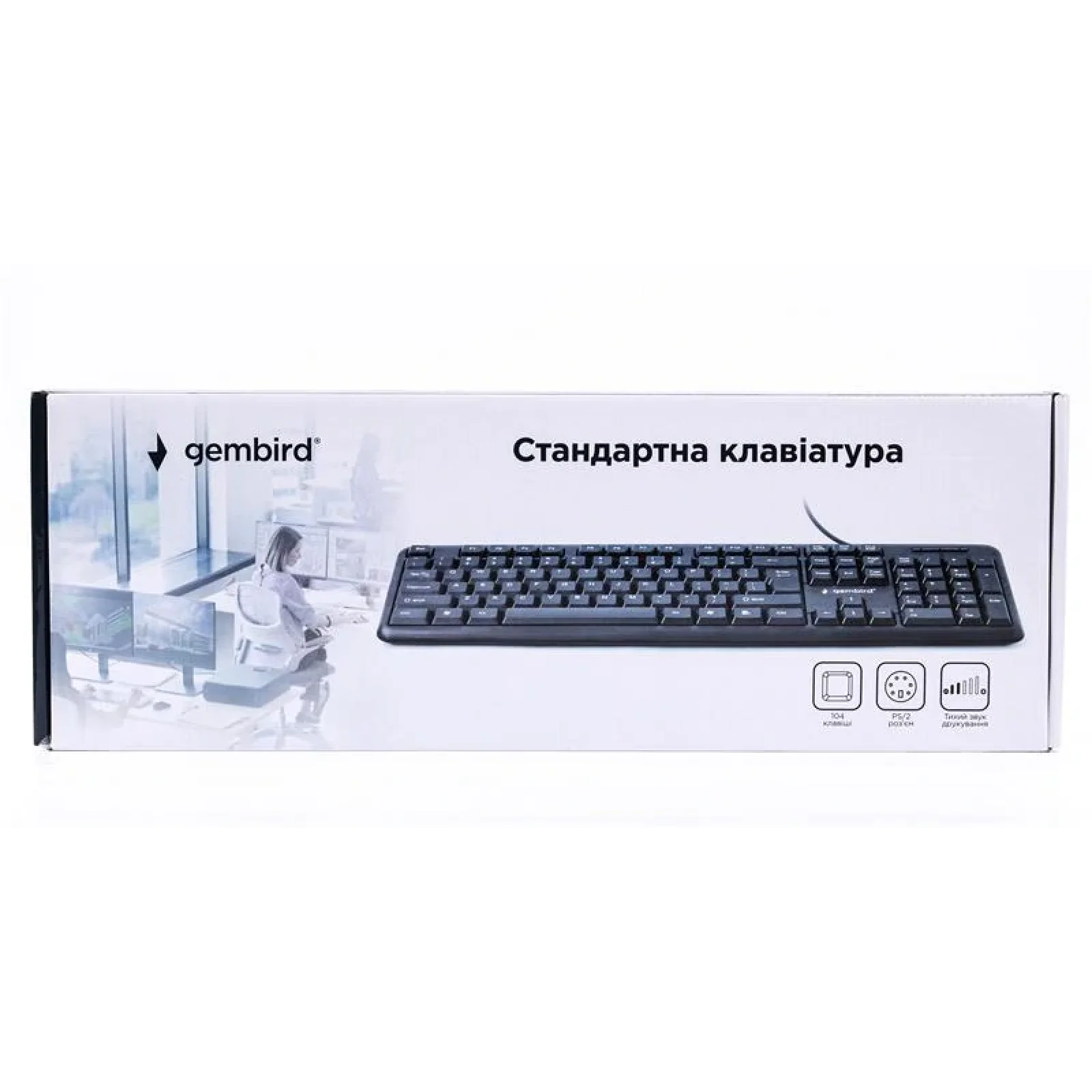 Клавиатура Gembird KB-103-UA Ukr Black UA