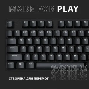 Клавіатура Logitech G413 TKL SE Corded Mechanical Gaming Keyboard Black (920-010446) UA