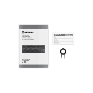 Клавіатура REAL-EL M 05 Grey, EL123100044 UA