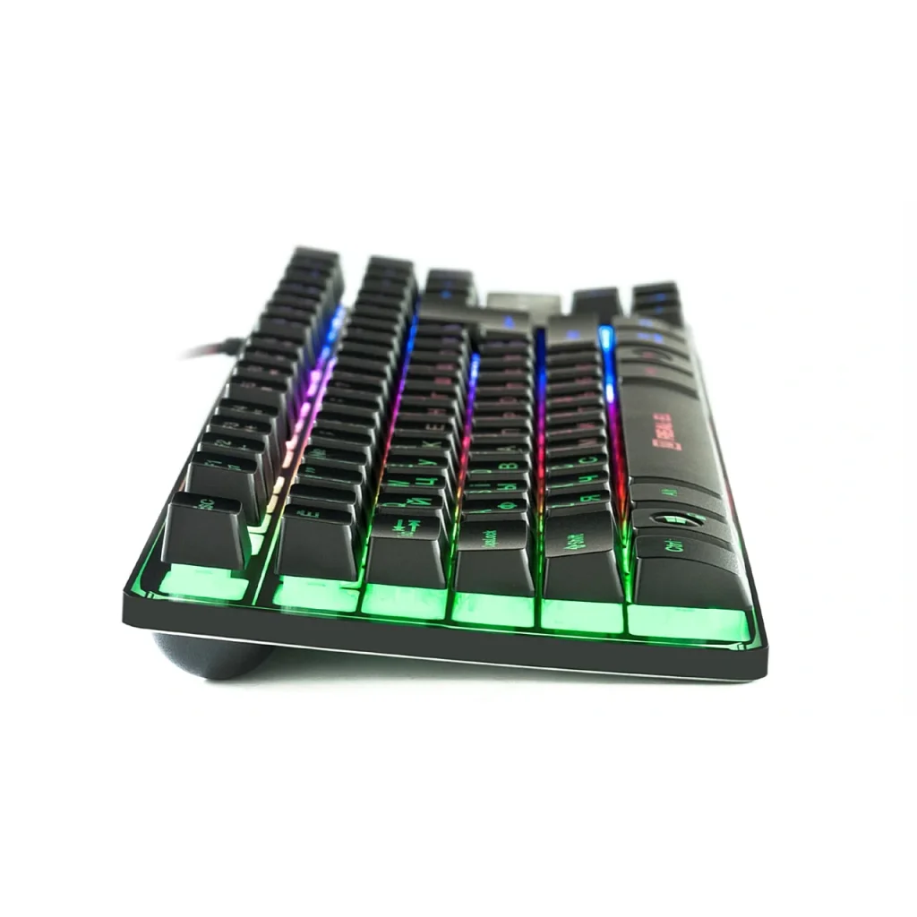 Клавіатура REAL-EL Gaming 8710 TKL Backlit Ukr Black, EL123100030 UA
