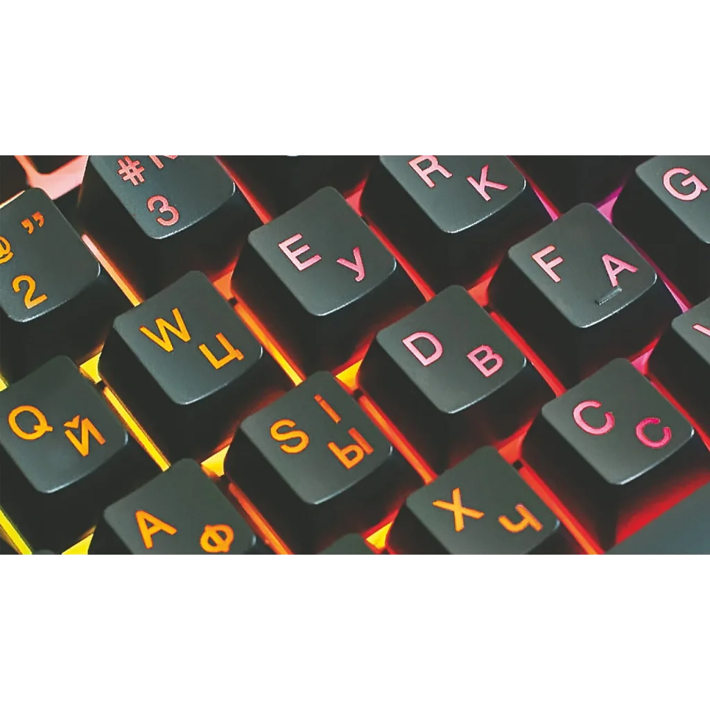 Клавіатура REAL-EL Gaming 8710 TKL Backlit Ukr Black, EL123100030 UA