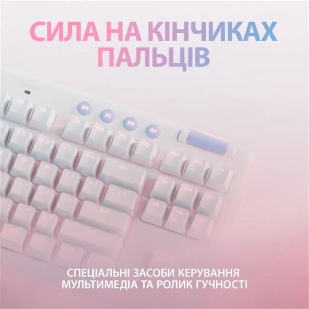 Клавіатура бездротова Logitech G715 Linear White (920-010692) UA