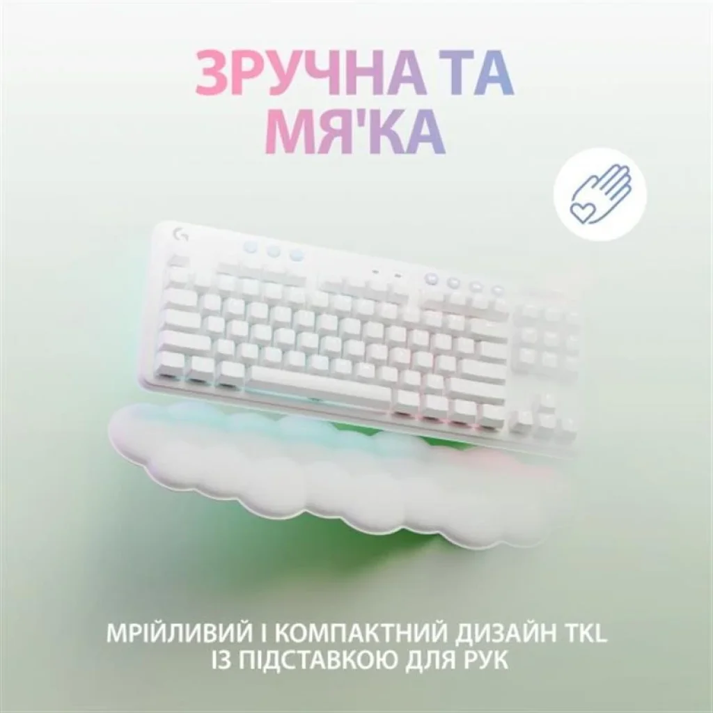 Клавіатура бездротова Logitech G715 Linear White (920-010692) UA