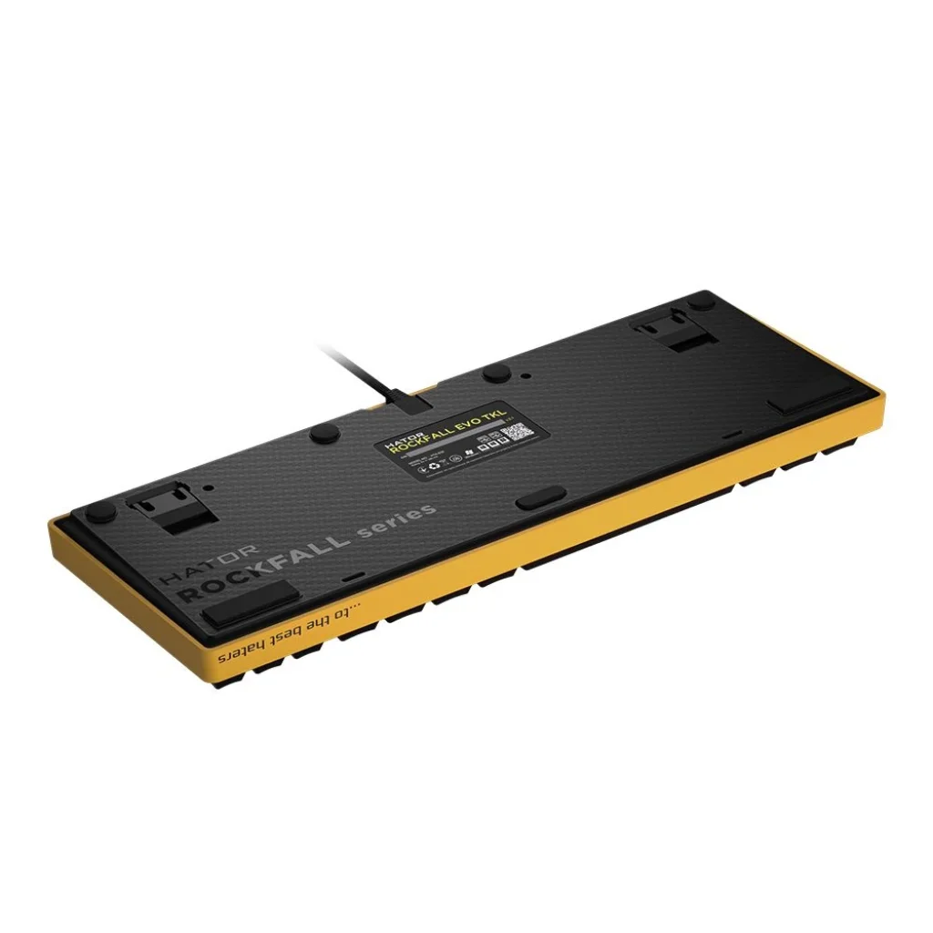 Клавиатура Hator Rockfall EVO TKL Kailh Optical ENG/UKR/RUS (HTK-632) Yellow USB UA