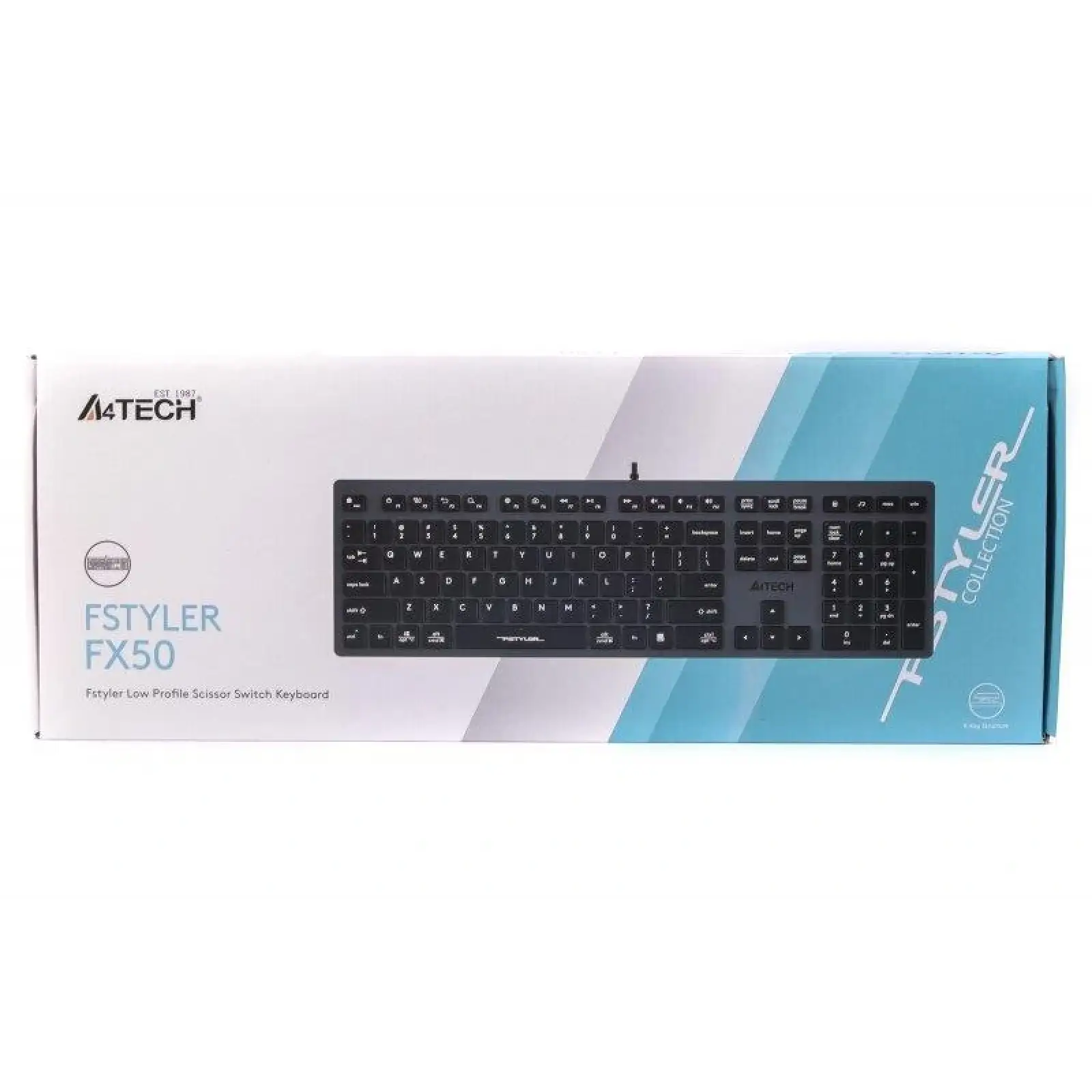 Клавиатура A4Tech Fstyler FX-50 Grey, FX50 USB (Grey) UA