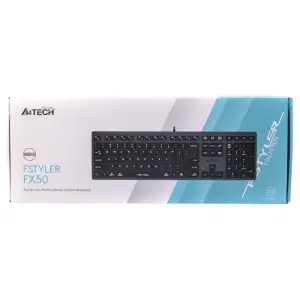 Клавиатура A4Tech Fstyler FX-50 Grey, FX50 USB (Grey) UA