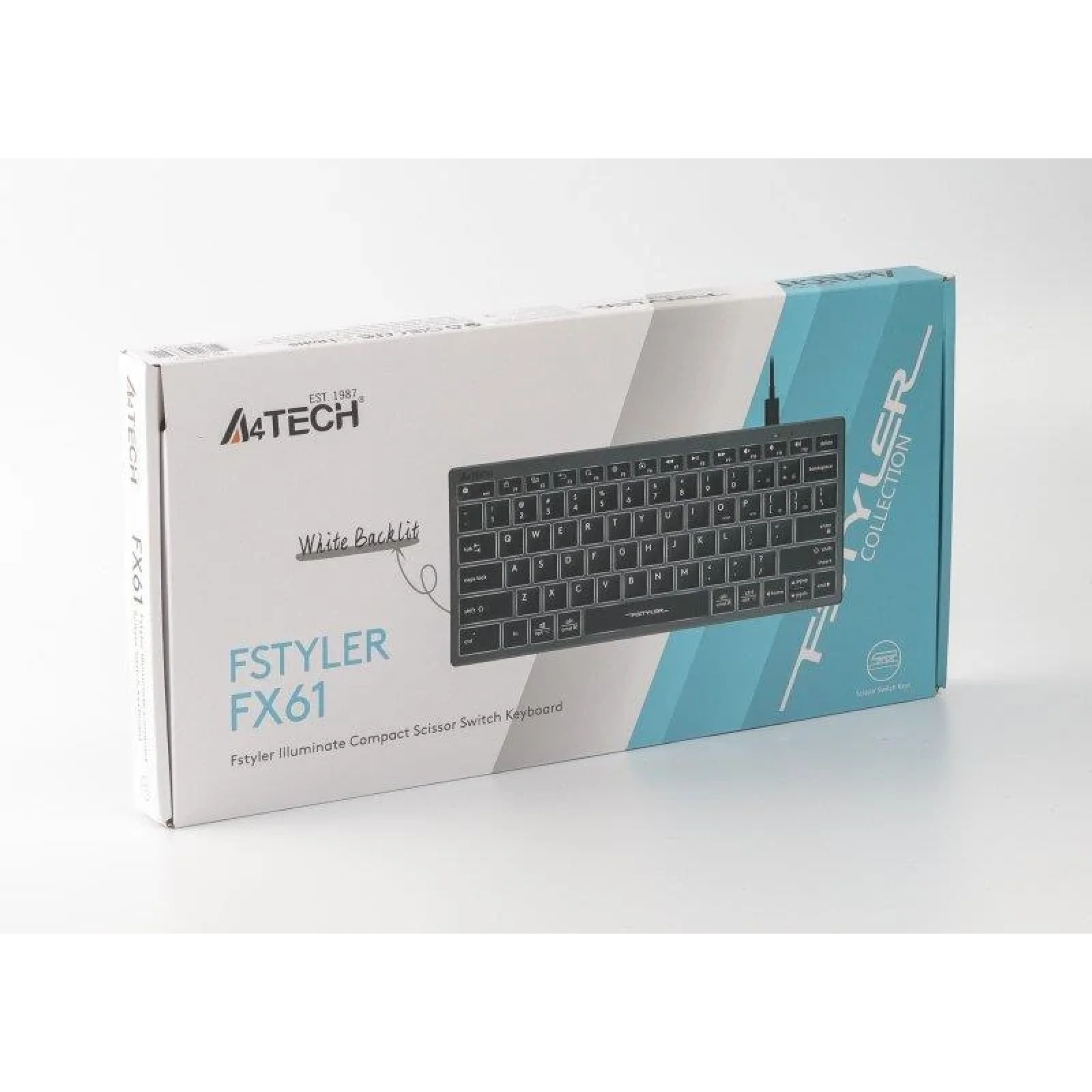 Клавіатура A4Tech Fstyler FX61 Grey, FX61 USB (Grey) UA