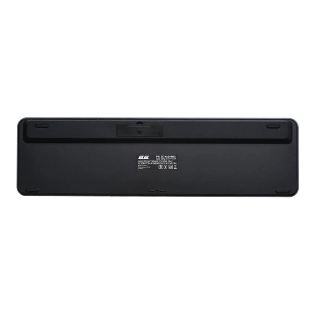 Клавіатура бездротова 2E KS240 WL BT Gray (2E-KS240WG) UA