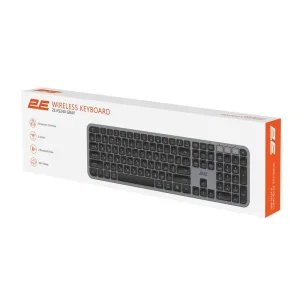 Клавіатура бездротова 2E KS240 WL BT Gray (2E-KS240WG) UA