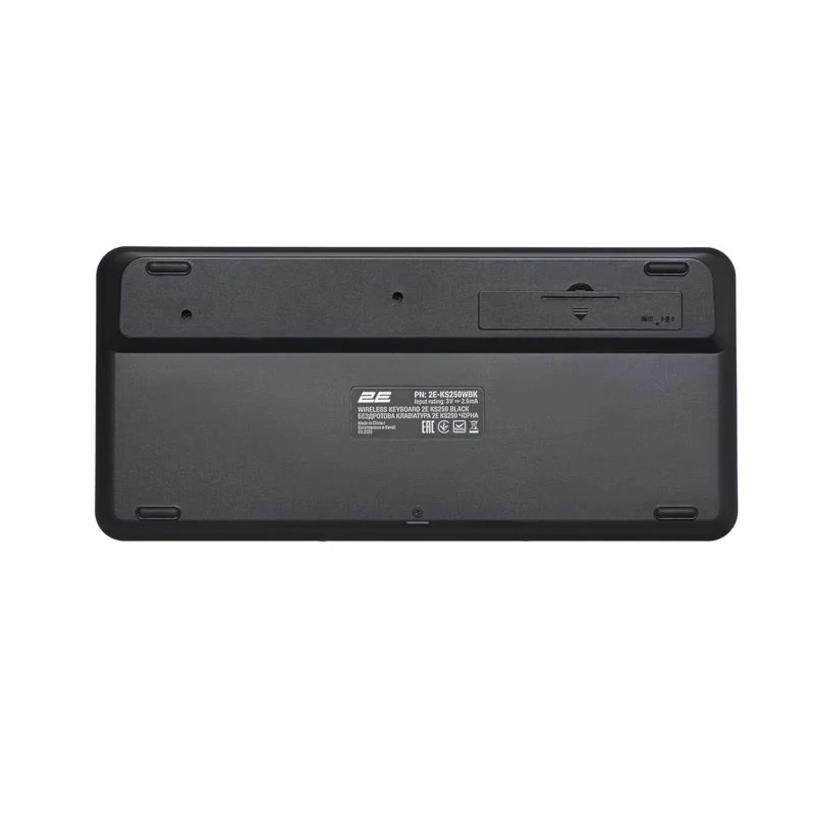 Клавіатура бездротова 2E KS250 WL BT Black (2E-KS250WBK) UA