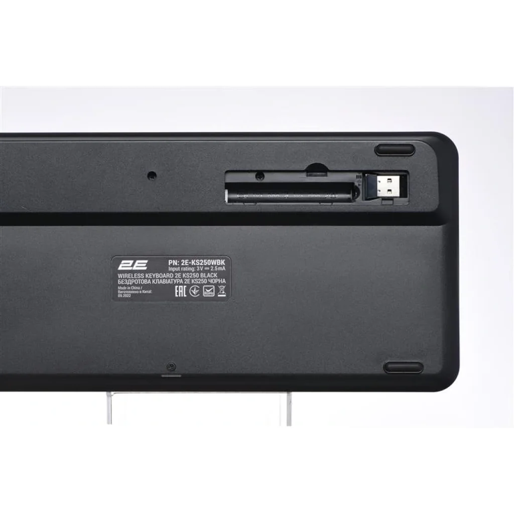 Клавиатура беспроводная 2E KS250 WL BT Black (2E-KS250WBK) UA