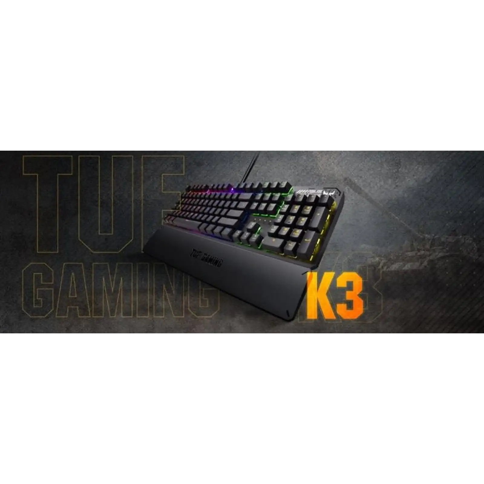 Клавіатура Asus TUF Gaming K3 RGB 104key Kailh BN UA Black (90MP01Q1-BKMA00) UA
