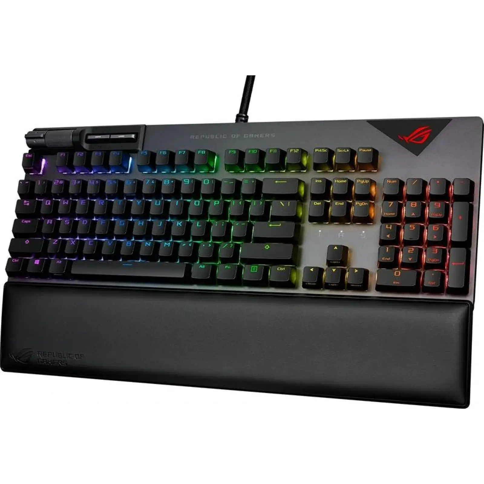 Клавіатура Asus ROG Strix Flare II LED 104key NX Red US Black/Grey (90MP02D6-BKUA01) UA