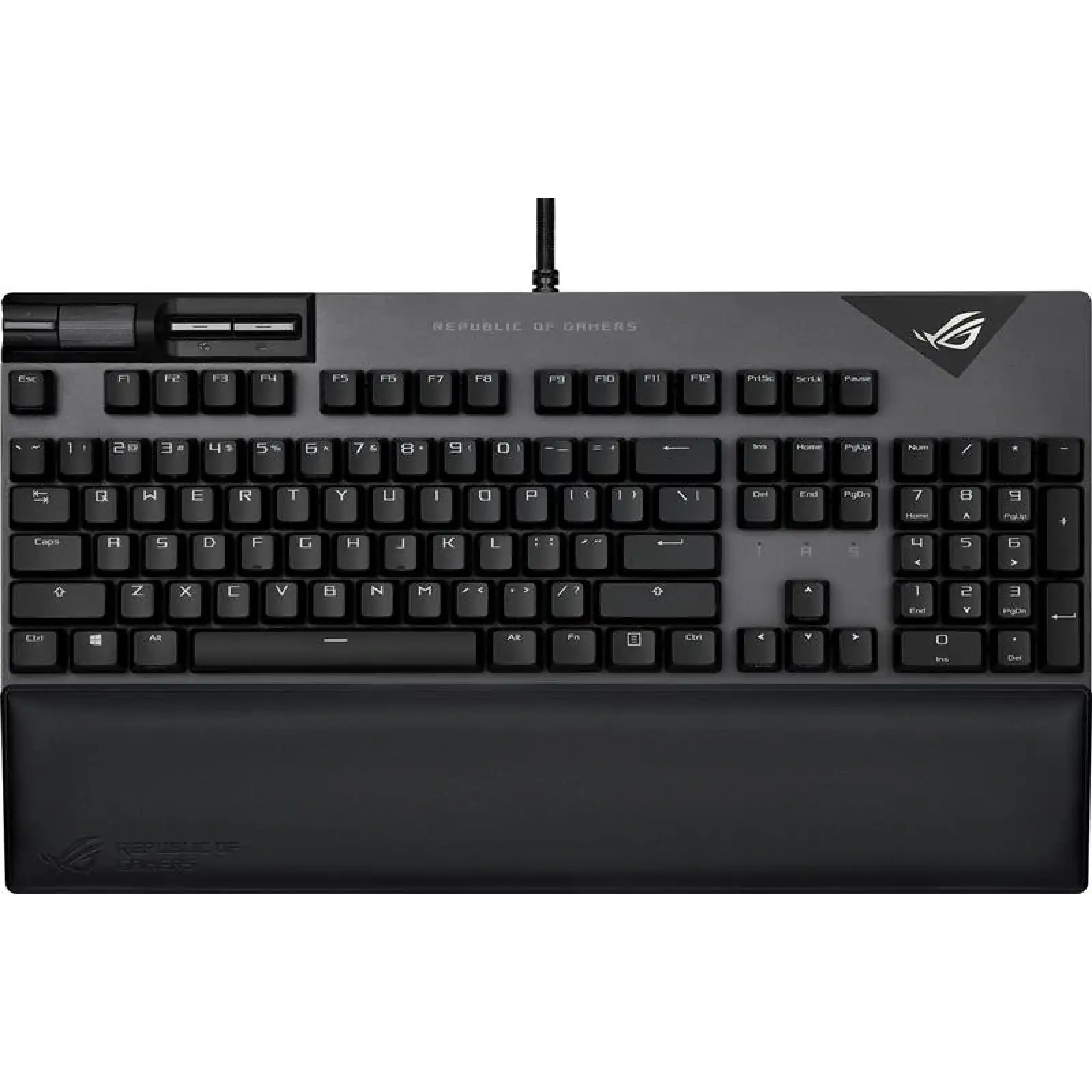 Клавіатура Asus ROG Strix Flare II LED 104key NX Red US Black/Grey (90MP02D6-BKUA01) UA