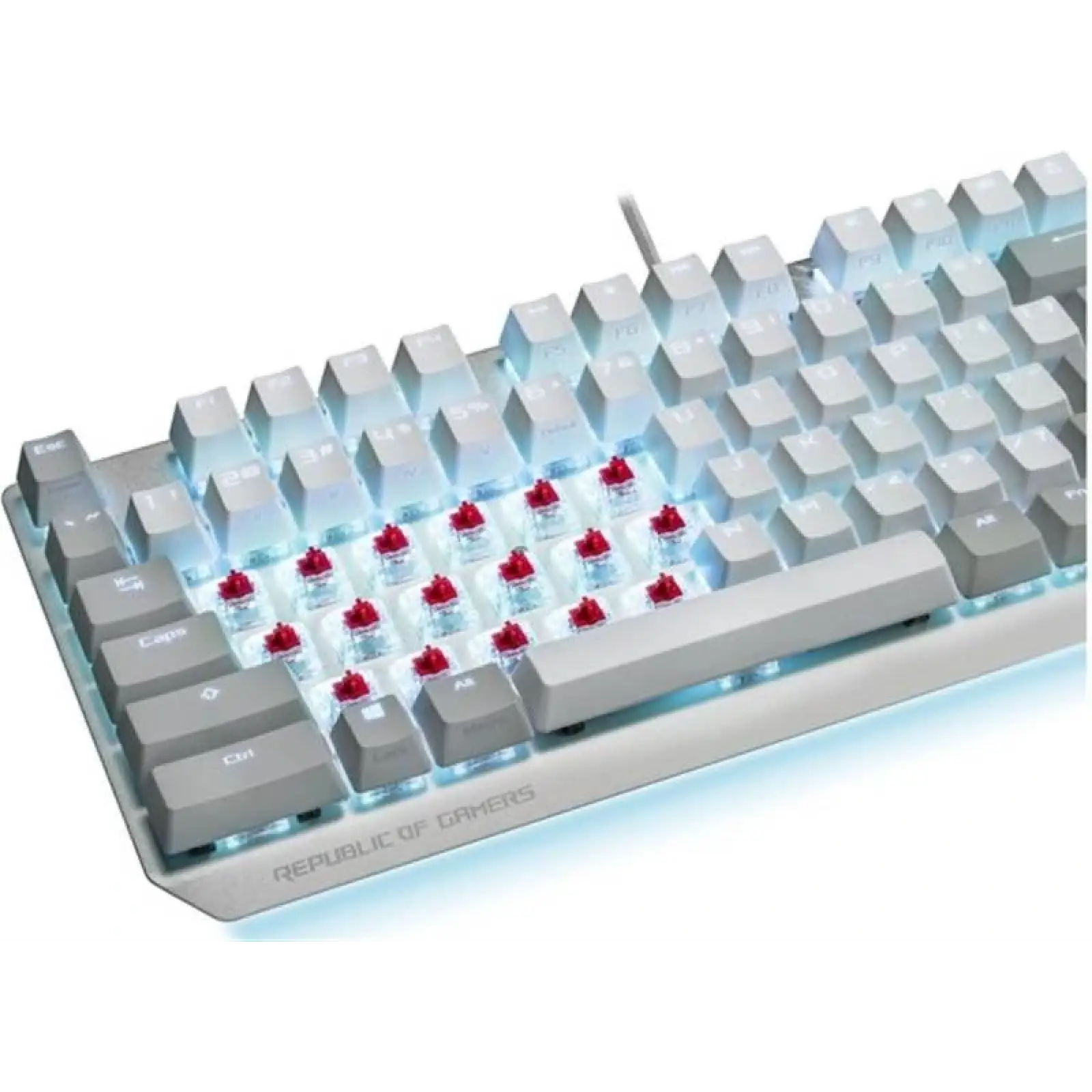 Клавіатура Asus ROG Strix Scope NX TKL Moonlight White RD LED 84key EN White (90MP02B6-BKUA00) UA