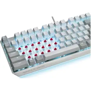 Клавіатура Asus ROG Strix Scope NX TKL Moonlight White RD LED 84key EN White (90MP02B6-BKUA00) UA