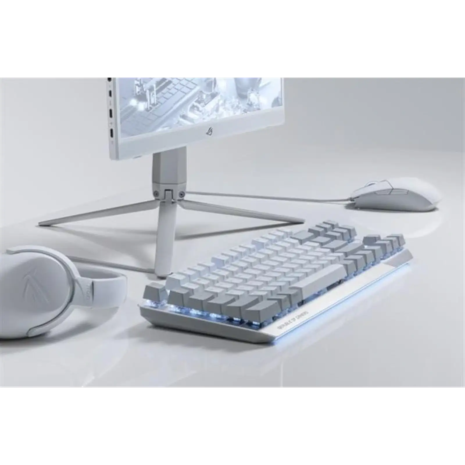 Клавіатура Asus ROG Strix Scope NX TKL Moonlight White RD LED 84key EN White (90MP02B6-BKUA00) UA