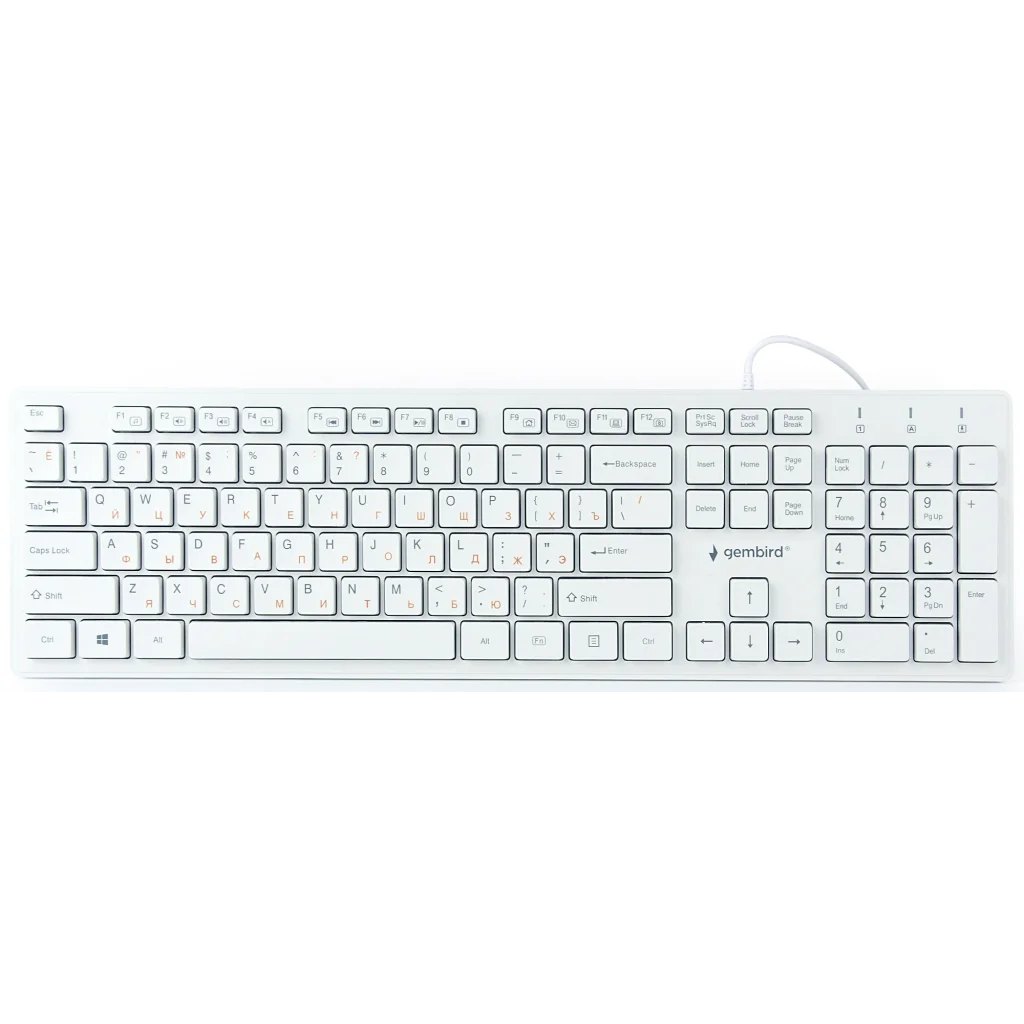 Клавіатура Gembird KB-MCH-03-W-UA Ukr White UA