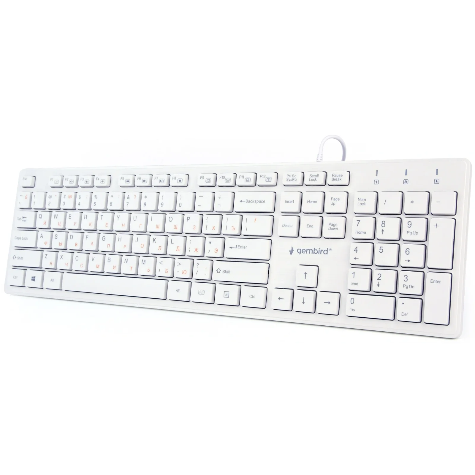 Клавиатура Gembird KB-MCH-03-W-UA Ukr White UA