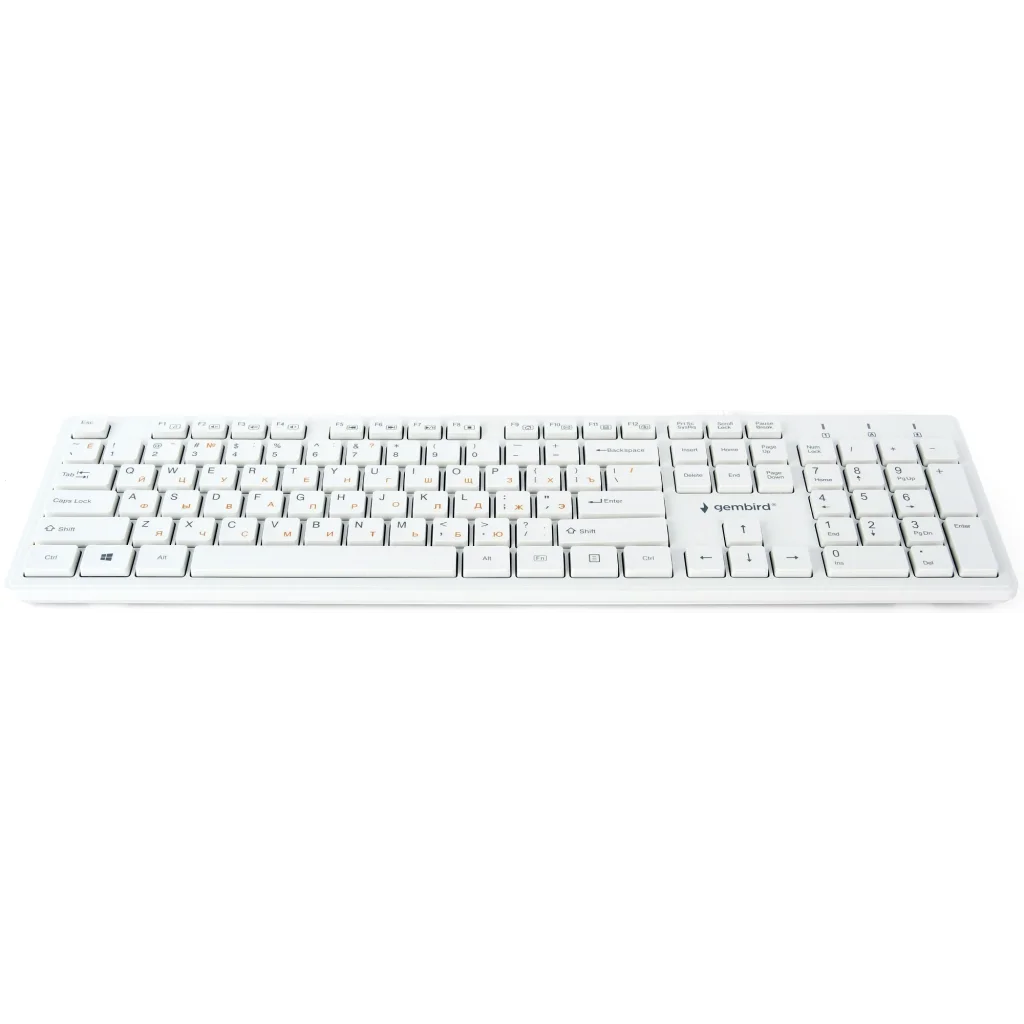 Клавіатура Gembird KB-MCH-03-W-UA Ukr White UA