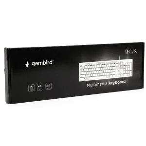 Клавіатура Gembird KB-MCH-03-W-UA Ukr White UA