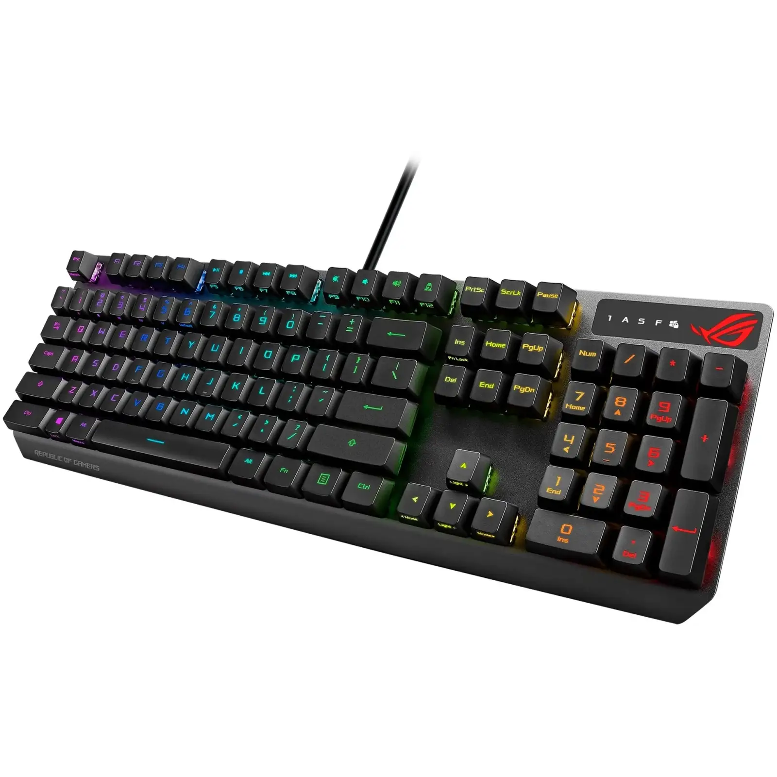 Клавиатура Asus ROG Strix Scope LED 104key RX Red USB UKR Black (90MP0240-BKMA00) UA
