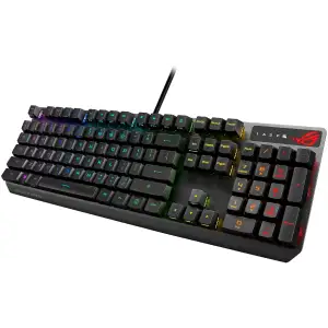 Клавиатура Asus ROG Strix Scope LED 104key RX Red USB UKR Black (90MP0240-BKMA00) UA